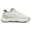 Fila Flusso Fabric Top Layer Cowhide Double Layer Suede Retro Sports Low Top Casual Shoes Men Sneaker Coconut-White F12M213113FCO