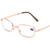 Fashion Portable Folding Reading Glasses Men Women Oval Metal Frame Presbyopic Magnifying Glasses Male Female Eyewear with Case