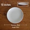 Langxi White Melamine Commercial Buffet Plates