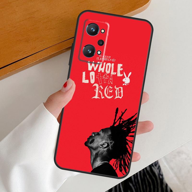 Rapper Playboi Carti For Realme 11 12 Pro Plus 10 9 GT5 GT Neo 6 C25s C21Y C30 C31 C33 C35 C51 C53 C55 C67 Case
