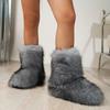 Moda de Inverno Quente e Confortável Botas de Neve com Solado Grosso 2024 Novo Lindo Prova de Frio Antiderrapante Pelúcia Botas Femininas Tamanho 36-44