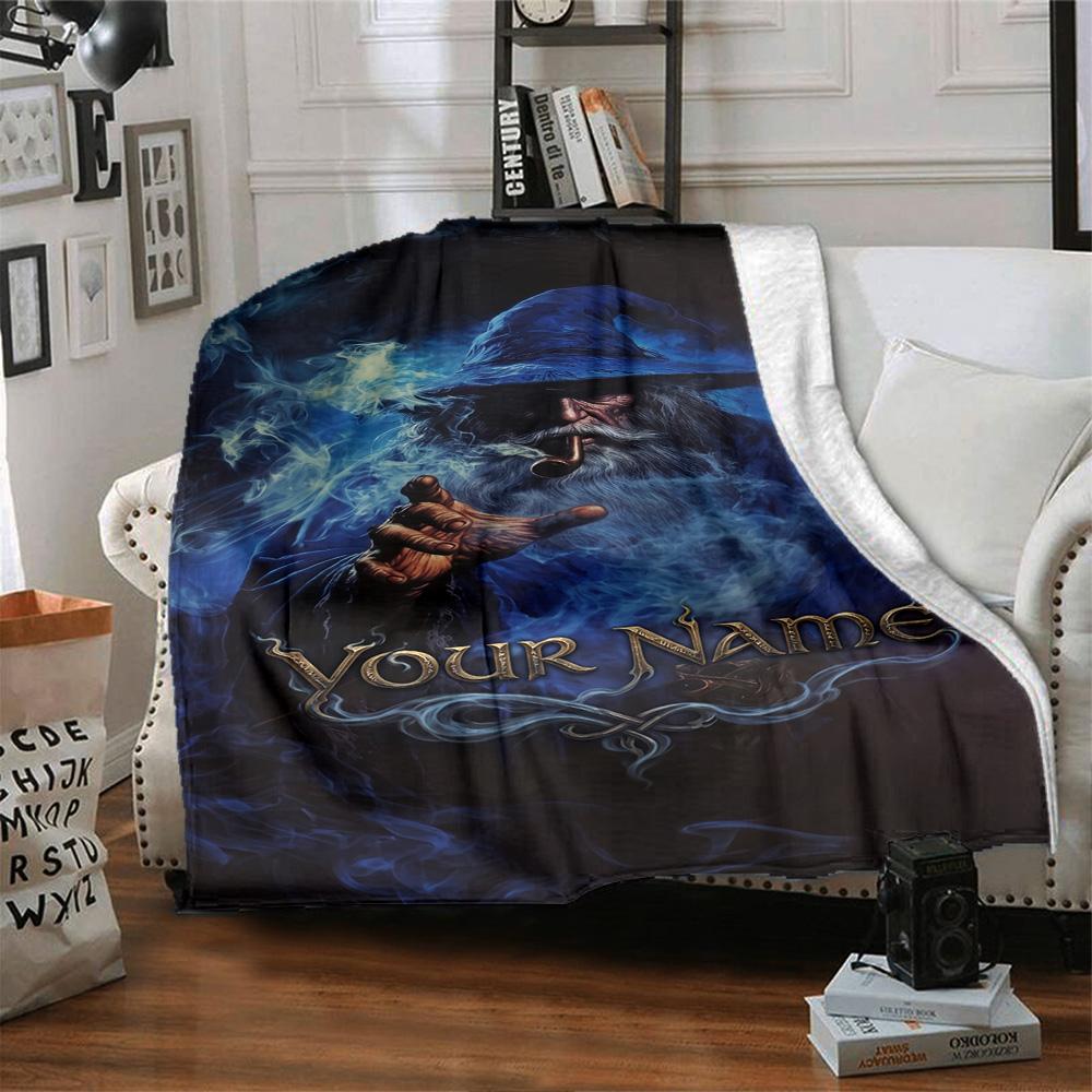 Lord Rings Customize Text Blanket Cozy Personalized Blanket Durable Comfort for Sofa Bed Office Chair Nap Ideal for All Seasons