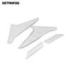 For Hyundai Kona Kauai 2017-  Chrome Rear Window Side Spoiler Wing Cover Trim Decoration Sticker Accessories Car Styling