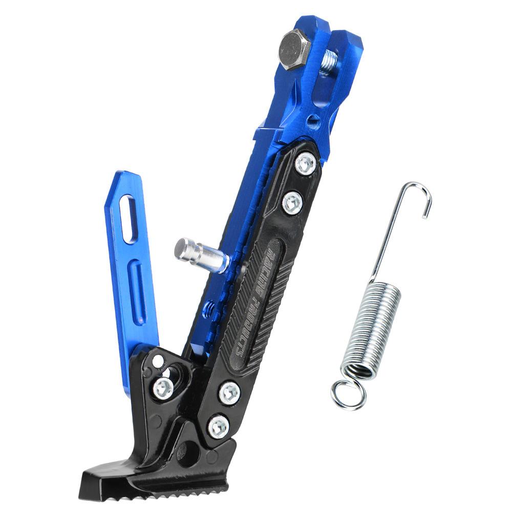 Motorcycle CNC Adjustable Kickstand Foot Side Stand for Electric Motorbike Kick Stand Parking Bracket Motorcycle Accessories