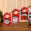 Christmas Decoration Home Christmas Cartoon Door Handle Pendant Santa Claus Snowman Elk Merry Christmas Home Door Decoration