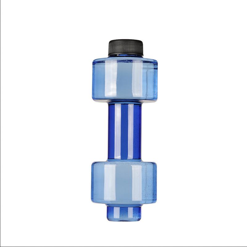 Leakproof Dumbbell Water Cup Dual Purpose 550ml Dumbbell Water Bottle Portable Creative Sports Water Cup Gym