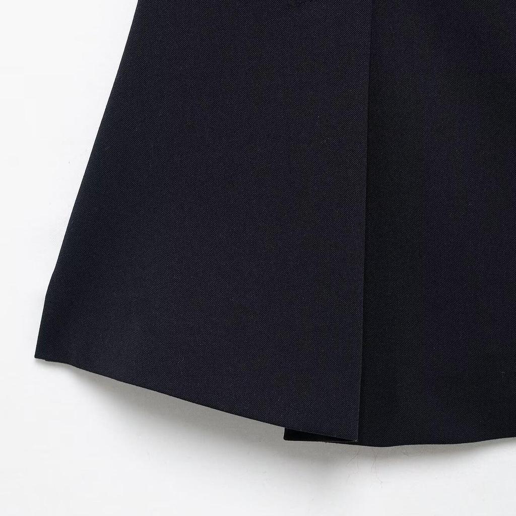 2025 Spring Women's Sleeveless Slimming Pleated Short Dress