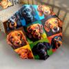1 PC Automatic Folding Umbrella - Dachshund Pattern, Portable & Foldable Design with 8 Ribs, Christmas Birthday Gifts