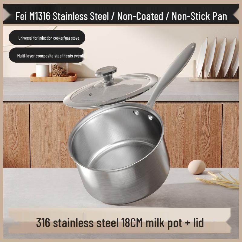 

ZhiShi 18cm 316 SS Instant Noodle Pot