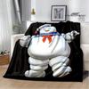 Coperta Stampata Cartoon G-Ghostbusters Calde Coperte in Flanella Morbide e Confortevoli Coperta da Casa Viaggio Fodere per Letto Regalo di Compleanno