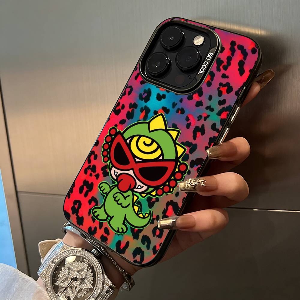 Young & Trendy H-Hysteric M-Mini Phone Case For iPhone 17,16,15,14,13,12,11 Plus Pro Max Colored Silver Phone Case
