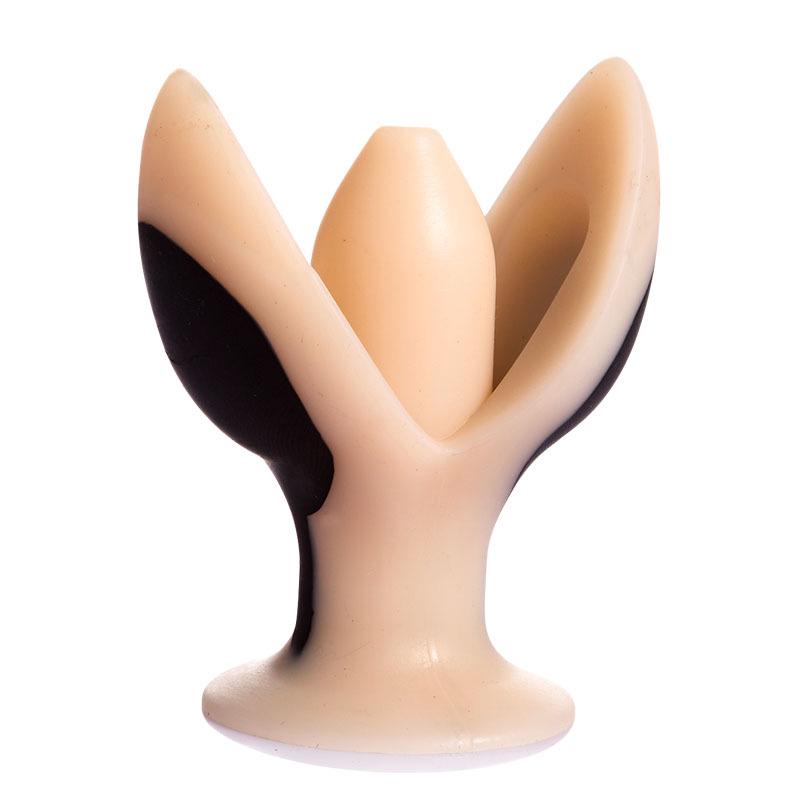 Vibrating Silicone Anal Plug with Electric Pulse Stimulation - Adult Erotic Toy