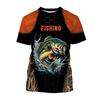 Fishing Shirt Short Sleeve UV Protection T-Shirt for Boy Camouflage Print Children Top Round Neck Clothes Fishing T-Shirt Tops