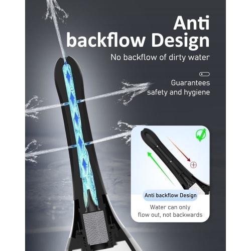 Enema syringe reflux prevention