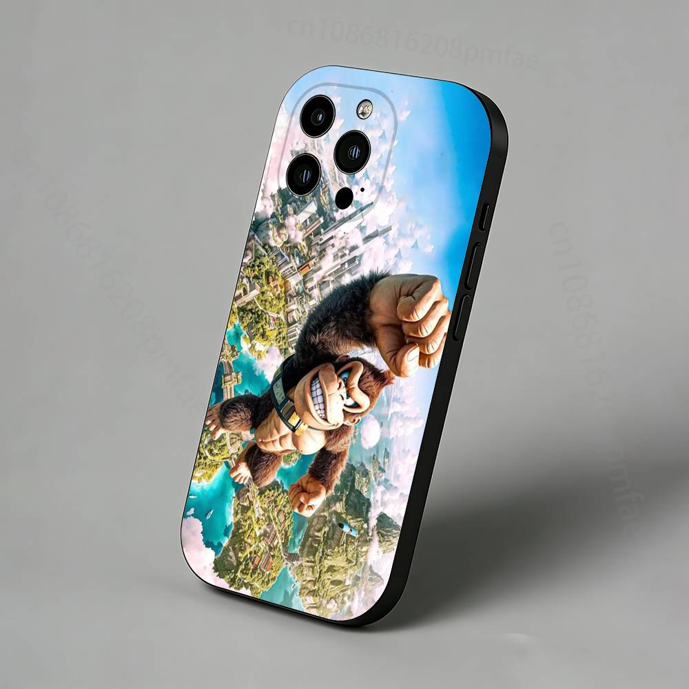 Spiel D-Donkey Kong Affe Schlank Rückseite Handyhülle für iPhone 17,16,15,14,13,12,11 Pro,Max,Plus,X,XS,XR,SE,Mini Schutzhülle