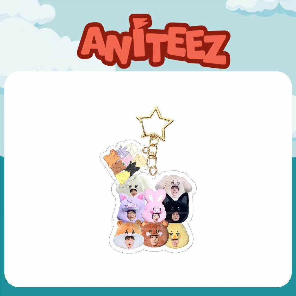 ATEEZ 24-Year Commemorative Cartoon Acrylic Keychain Pendant