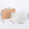 5/7 Segment Mesh Desk Organizer Adjustable Black Iron Bookshelf Vertical Office File Rack Mesh File Folder Stand Sorter