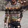 Spring And Autumn New Crewneck Long-sleeved T-shirt Men's Street Daily Casual Loose Top Men's Fashion Gradient T-shirt
