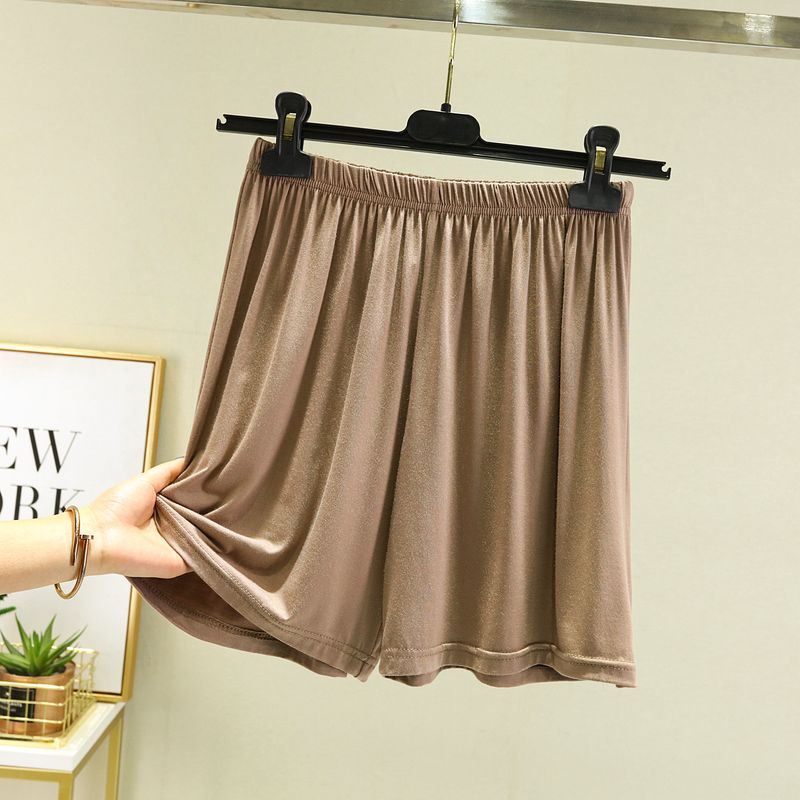 

Modal Loose-Fitting Loungewear High Waist Thin Half Length Pajama Pants Khaki 3XL (recommended 80.00 kg-90.00 kg