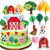 Farm Animal Cake Decoration Farm Animal Birthday Cake Topper Cow Cake Decoration for Farm Animal Baby Shower Birthday Party Deco