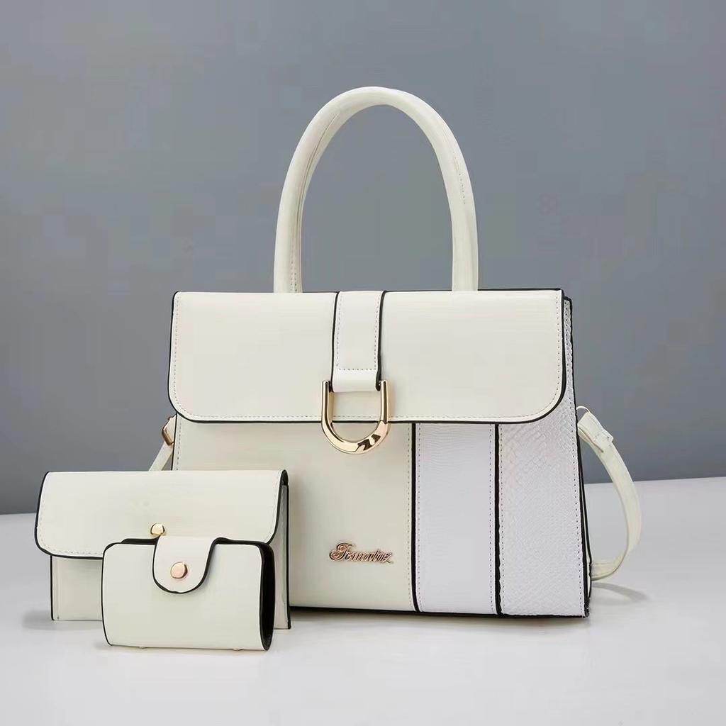 Neueste Patchwork Modische Tragetasche Patchwork Dreiteilige Damen Tasche Hochwertige Damen Tasche Mama Strapazierfähiges Material Tasche Handtasche für Frauen mittleren Alters