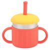 6-Month-Old Baby Anti-Choke Duckbill Cup Feeding Bottle Baby Straw Drinking Water Anti-Choke Stainless Steel Children's Water Cup