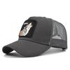 Animal Baseball Embroidered Cap Wolf Pattern Mesh Cap In A Variety Colors Of