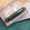 Elastic Band Pen Case Holder Crazy Horse Leather Portable Pen Pouch Leather Pencil Bag  Anime Fan