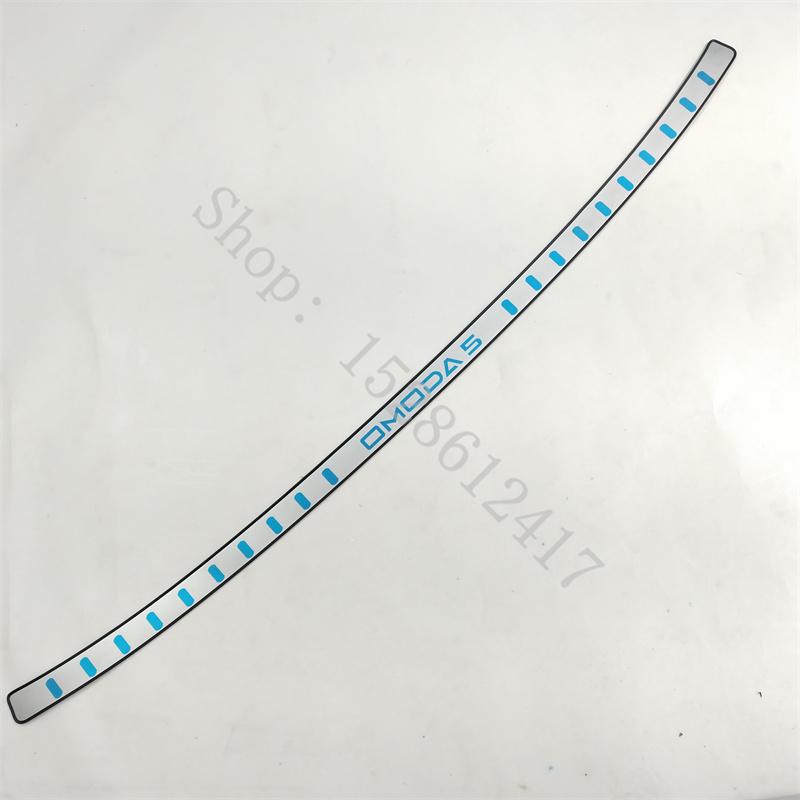 For CHERY OMODA 5 - 2024 stainless Rear Bumper Protector Sill Trunk Tread Plate Trim Car Accessories серебряный