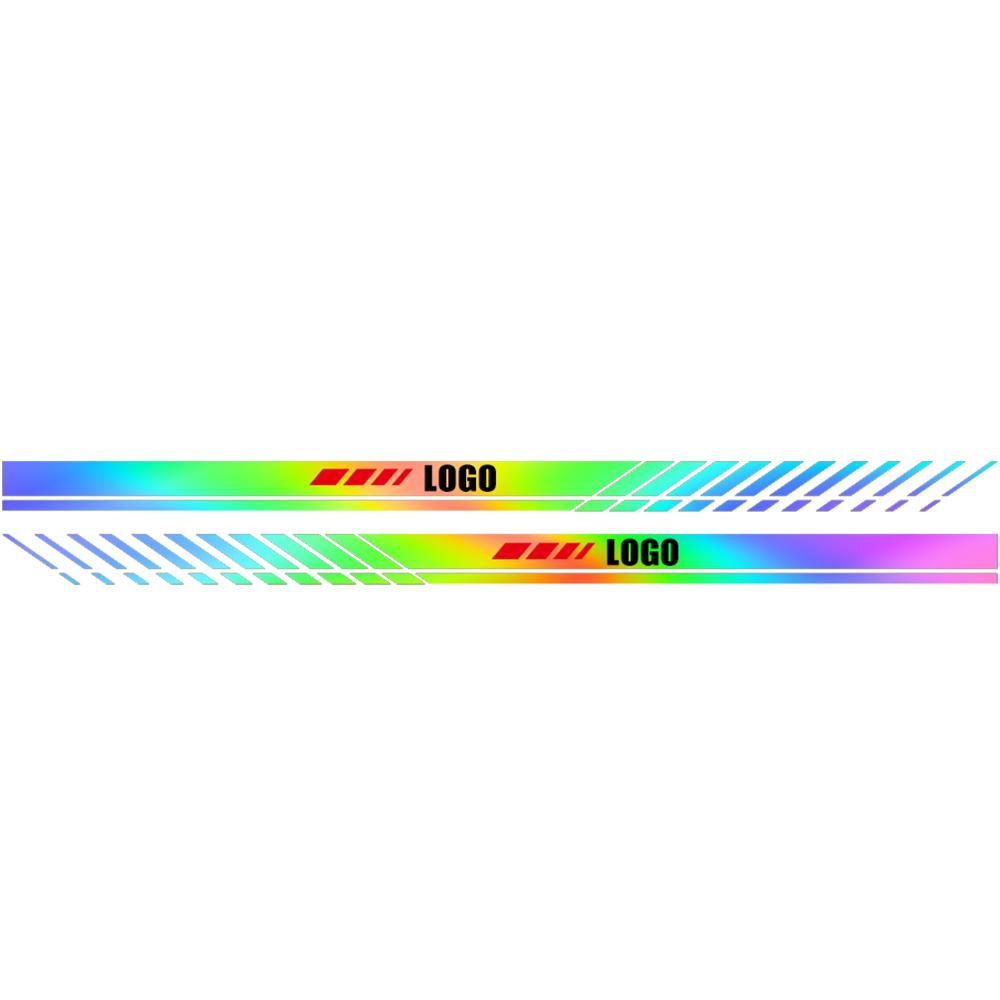 2PCS Car Side Body Stripes Vinyl Sticker Racing Sport Decals Auto Accessories For Mercedes Benz W204 W124 W220 W205 GLA CLA AMG