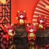 Resin Chinese Zodiac Dragon Statue Handcraft Miniature New Year Ornament National Tide Micro Landscape Mascot Decoration Hoom