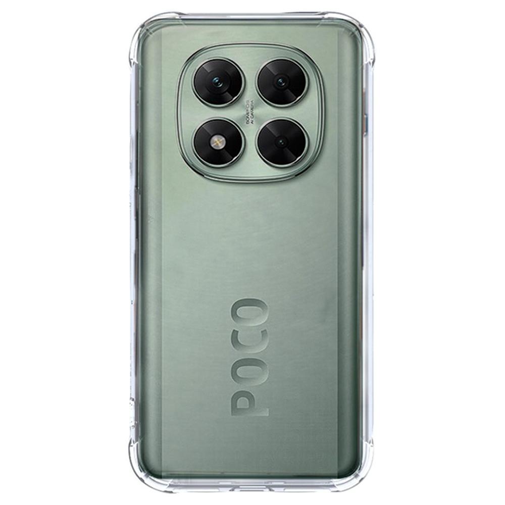 SHANWO For Xiaomi Poco X7 5G TPU Clear Case 1.5mm Shockproof Mobile Phone Back Cover