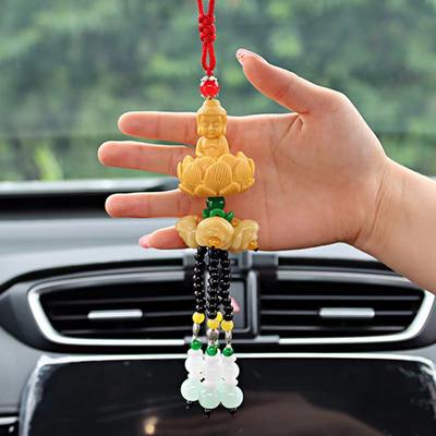 Car Pendant Out Of The Buddha And Into The Safe Chinese Style Resin Car Interior Pendant Pixiu Rearview Mirror Pendant
