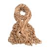 Cotton Linen Texture Wave Point Scarf Retro Print Wrinkle Twisted Pleated Scarf Long Pleated Thin Scarf Print Dots Scarf