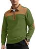 Knit Sweater Lapel Stitching Embroidery Casual Commuter Sports Autumn and Winter Zipper Sweater