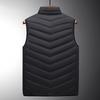 Unisex Heated Waistcoat USB Heating Jacket 3 Temp Modes 2 Zones Vest Coat Stand Collar Windproof Insulated Electric Thermal Coat