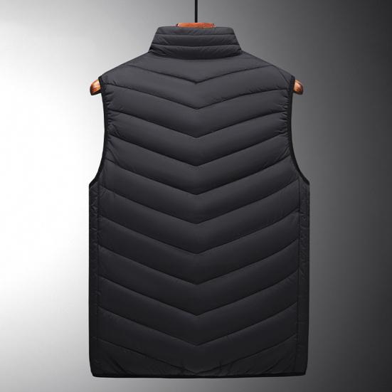 Unisex Heated Waistcoat USB Heating Jacket 3 Temp Modes 2 Zones Vest Coat Stand