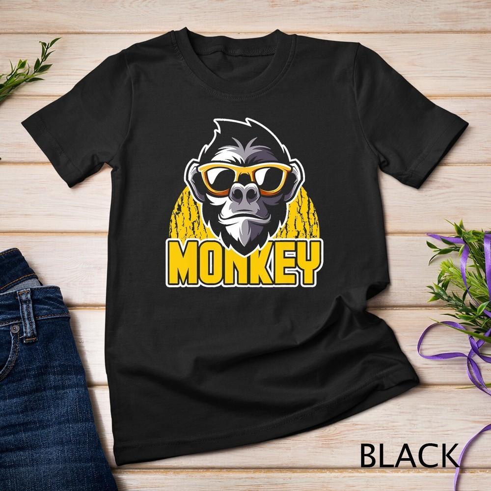 Funny Animal Men Boys Kids Primate Monkey T-Shirt Unisex T-shirt