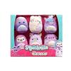 Set of 6 Purple Mini Squishmallows Plush - Squishville