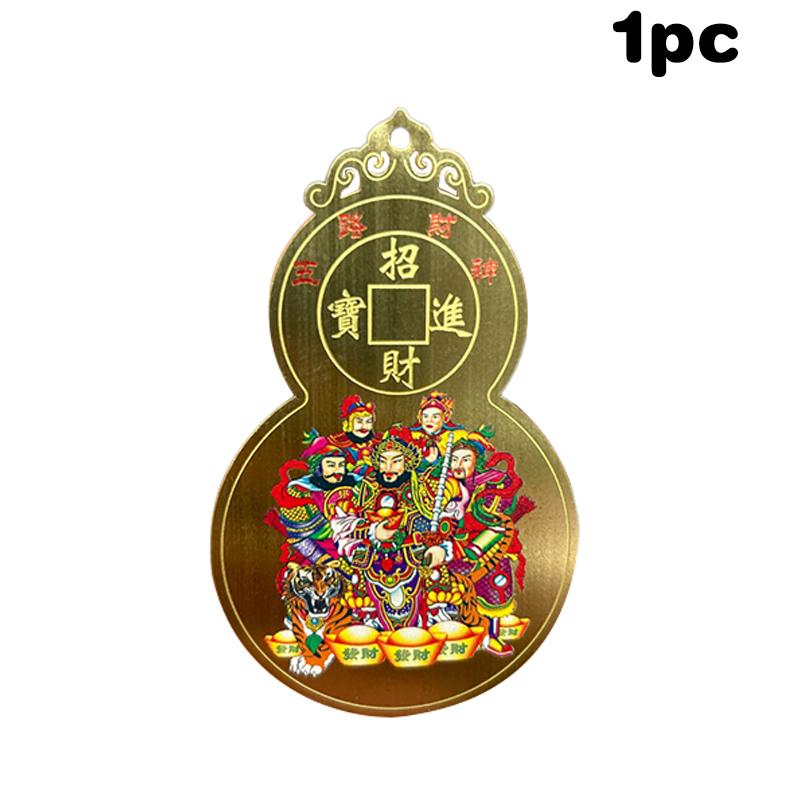 Çin Feng Shui Zenginlik Tanrısı Bakır Kartı Buda Muska Kartı Dua Altın Kartı İş Fortuna Hazine Şanslı Ev Dekorasyonu