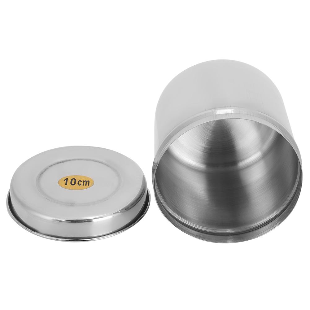 Stal Nierdzewna Pojemnik Słoik na Waciki Bawełniane Organizer do Przechowywania Kanister z Pokrywką do Domu Szpitala