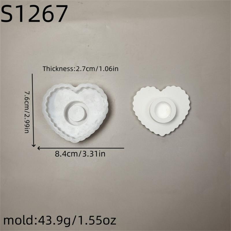 Mehrzweck Stabiles Silikon Mehrfach-Kerzenhalter Form Set Tragbar für Resin Gips Bastelbedarf Sortierte Größen