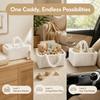 Soft Baby Diaper Organizer Plush Flannel Mommy Storage Bag Nappy Organizer Bag Changing Table