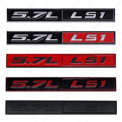 2pcs/lot 3D Metal 5.7L LS1 Car Emblem Auto Badge Rear Trunk NamePlate Stickers Side Fender Decal