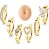 Hot Selling Openable Belly Rings, Multi-Style Designs, Dual Color Options, Piercing Jewelry, In Stock