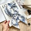 Spring and Autumn thin flight attendant occupation small scarf headscarf small square scarf female foreign style literary Korean versatile cartoon sil