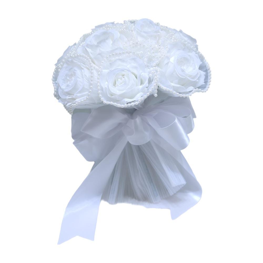 Pearl Wedding Bouquets Romantic Bridal Bouquets Artificial Hand Bouquet  Wedding Accessories
