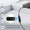 Type C to DC521 Power Cable Adjustable Voltages Adapter Cord 5V~20V for Type C Devices with LED Indicator Light