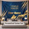 Custom Name Text Tapestry Red Bull Racing Personalized Polyester Wall Tapestry For Bedroom And Room