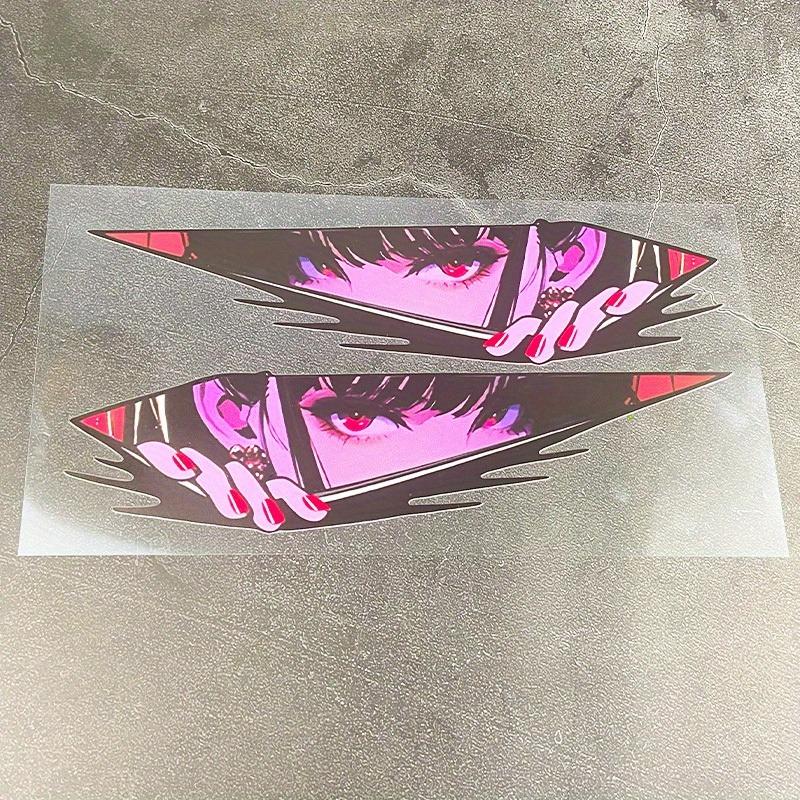 1Pair JDM Anime Motorcycle Stickers Waterproof for Motorbike Fuel Tank Side Panels DIY Scooter Helmet Box Durable Vinyl Decals